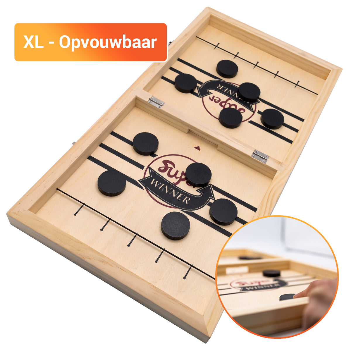 Snel Plezier | Interactief Tafelhockey & Sling Puck Bordspel Snel Plezier | Interactief Tafelhockey & Sling Puck Bordspel